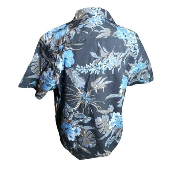 Iron Co Short Sleeve Button Front Island Floral Shirt Size L - Picture 2 of 8